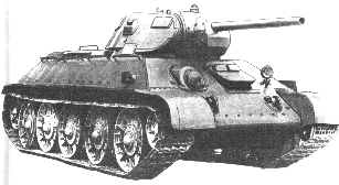 T-34/76, ko�a z wewn�trzn� amortyzacj�, g�sienice nowego typu